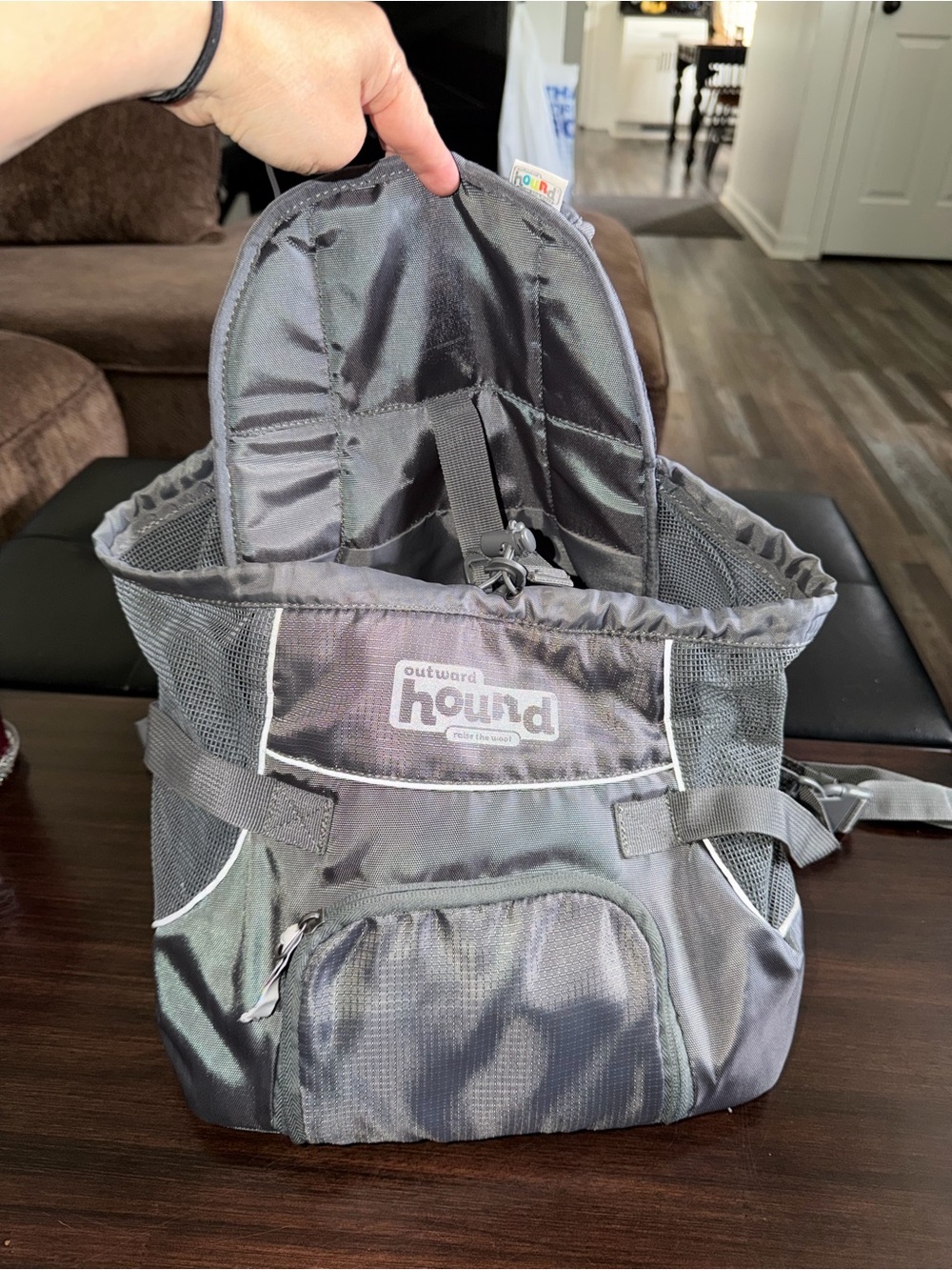 Outward Hound Gray Pet Travel Backpack Carrier